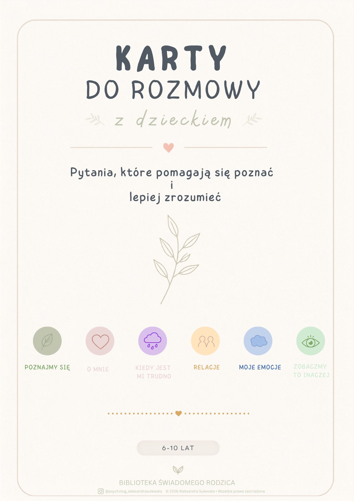 Karty do rozmowy z dzieckiem — okładka